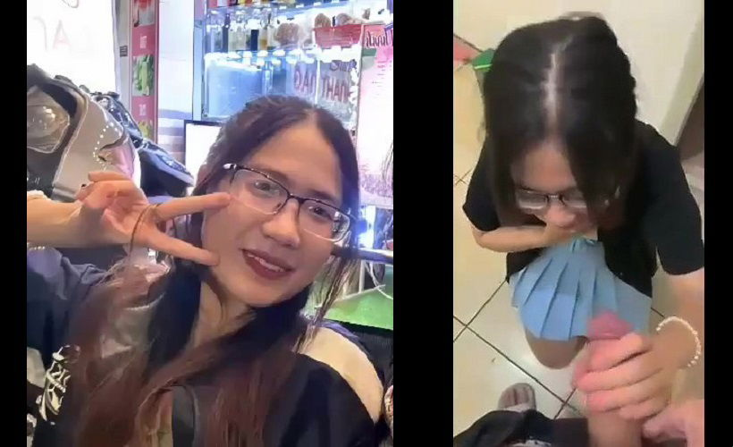 Khánh Linh Bé Kinh işe gitmeden önce horozu emmek için kaydolabilir