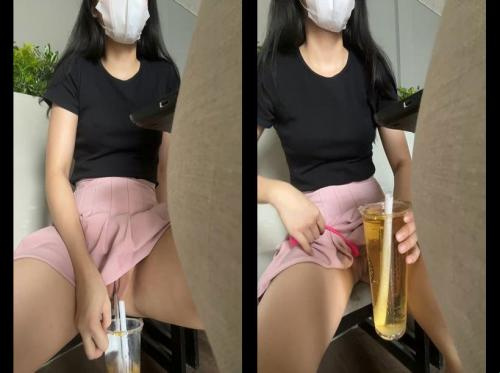 Membawa mainan ke kedai teh susu sangat gembira saya penuh dengan air - mina mi