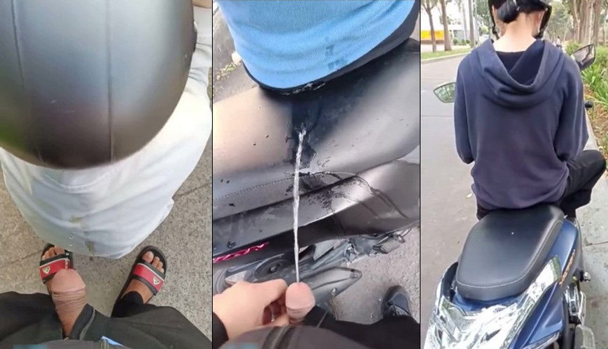 O jovem mais pervertido no ano das calças entrou em mulheres em público