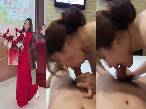 Em gái giáo viên với kỹ năng bú mút điêu luyện