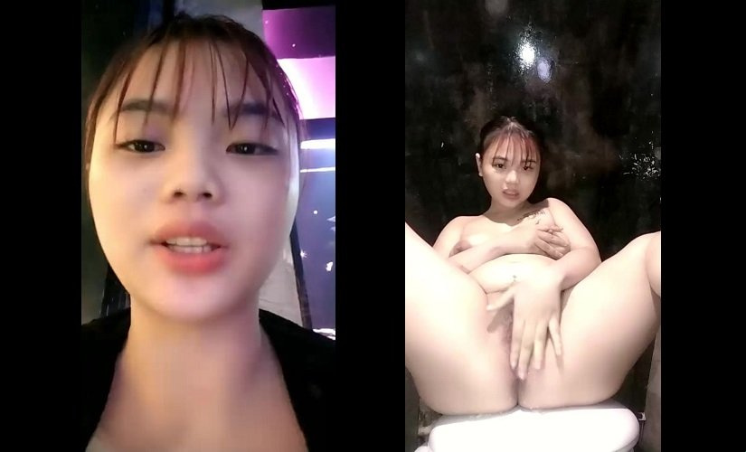 Lên bar quẩy với bạn mà em lén lút vào wc thủ dâm - Viet69