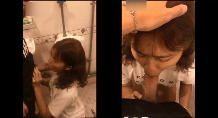 Saya memintanya pergi ke toilet dan karaoke untuk menghisap