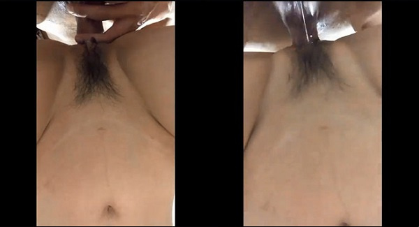 我操了她一会儿，我的汁液就流出来了
