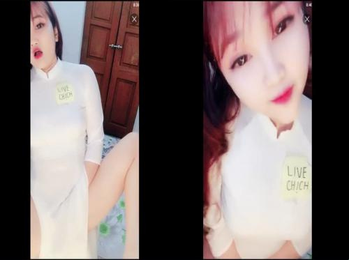 Ao Dai en direct baisé